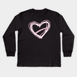 Eternal Radiance - Glowy Heart Kids Long Sleeve T-Shirt